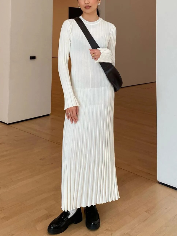 Levoire | Robe Maxi Tricotée Ajustée & Flatteuse