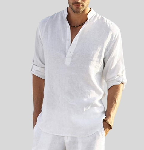 Levoire | Élégante Chemise En Lin Avec Col