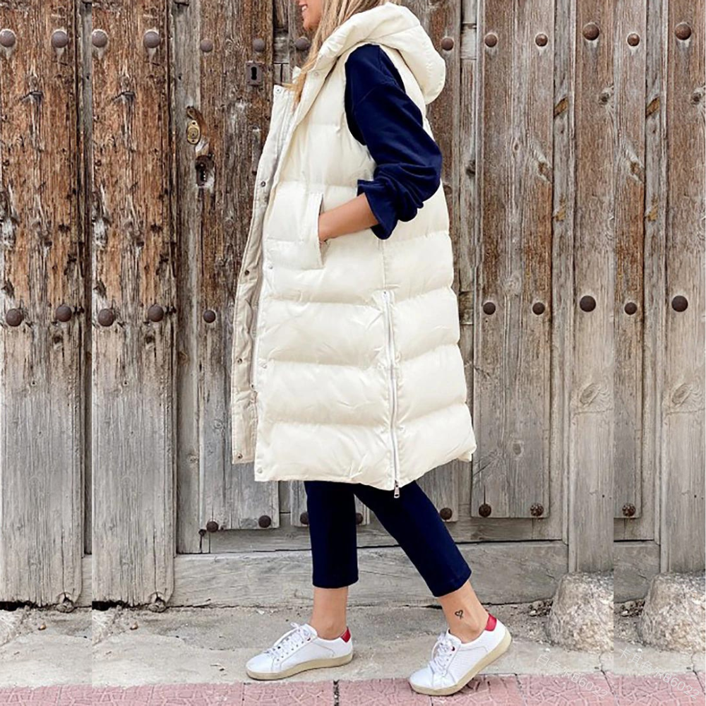 Veste sans manches Crème blanc