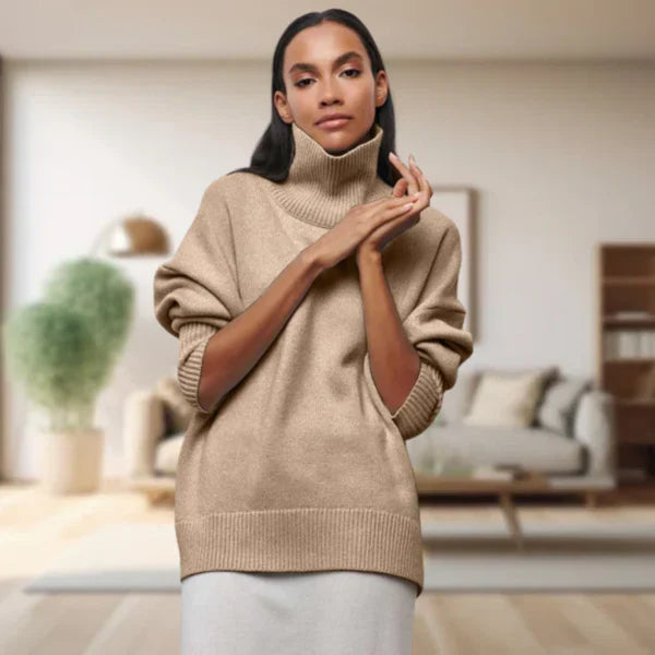 Levoire | Pull À Col Roulé Pour Femmes Khaki