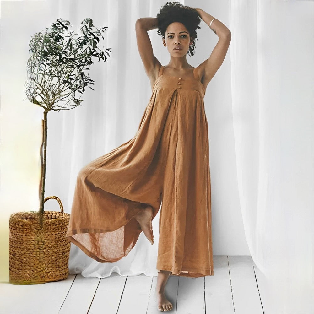 Levoire | Salopette Boho Décontractée Braun