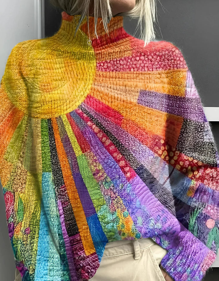 Levoire | Polo à col montant brillant Multicolore