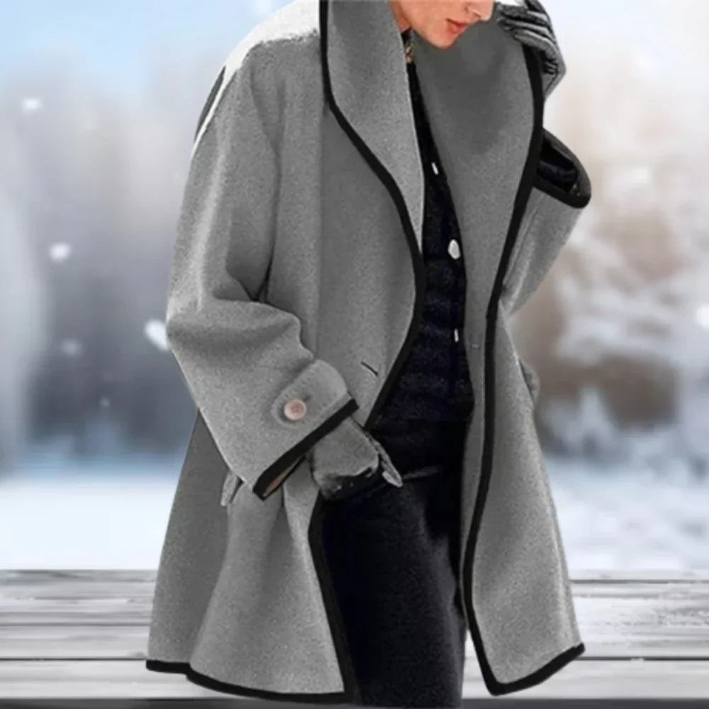 Levoire | Manteau En Laine Rétro Gris
