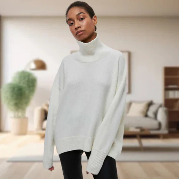 Levoire | Pull À Col Roulé Pour Femmes Blanc