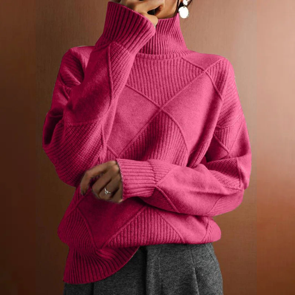Levoire | Lotus Col Haut Zipfel Tricot Rosa
