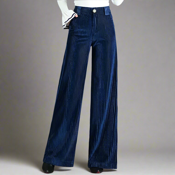 Levoire | Pantalon Avec Poches Latérales Hautes Bleu