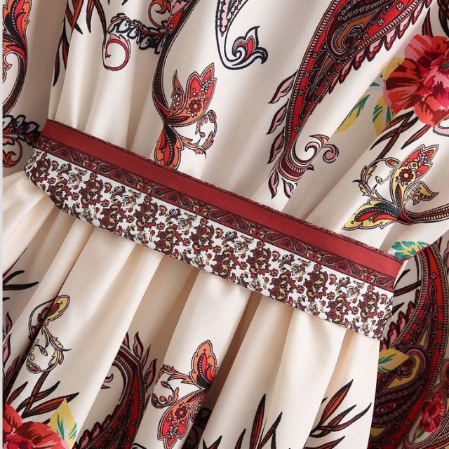 Levoire | Robe Midi Avec Sensation Cachemire Et Ceinture De Taille