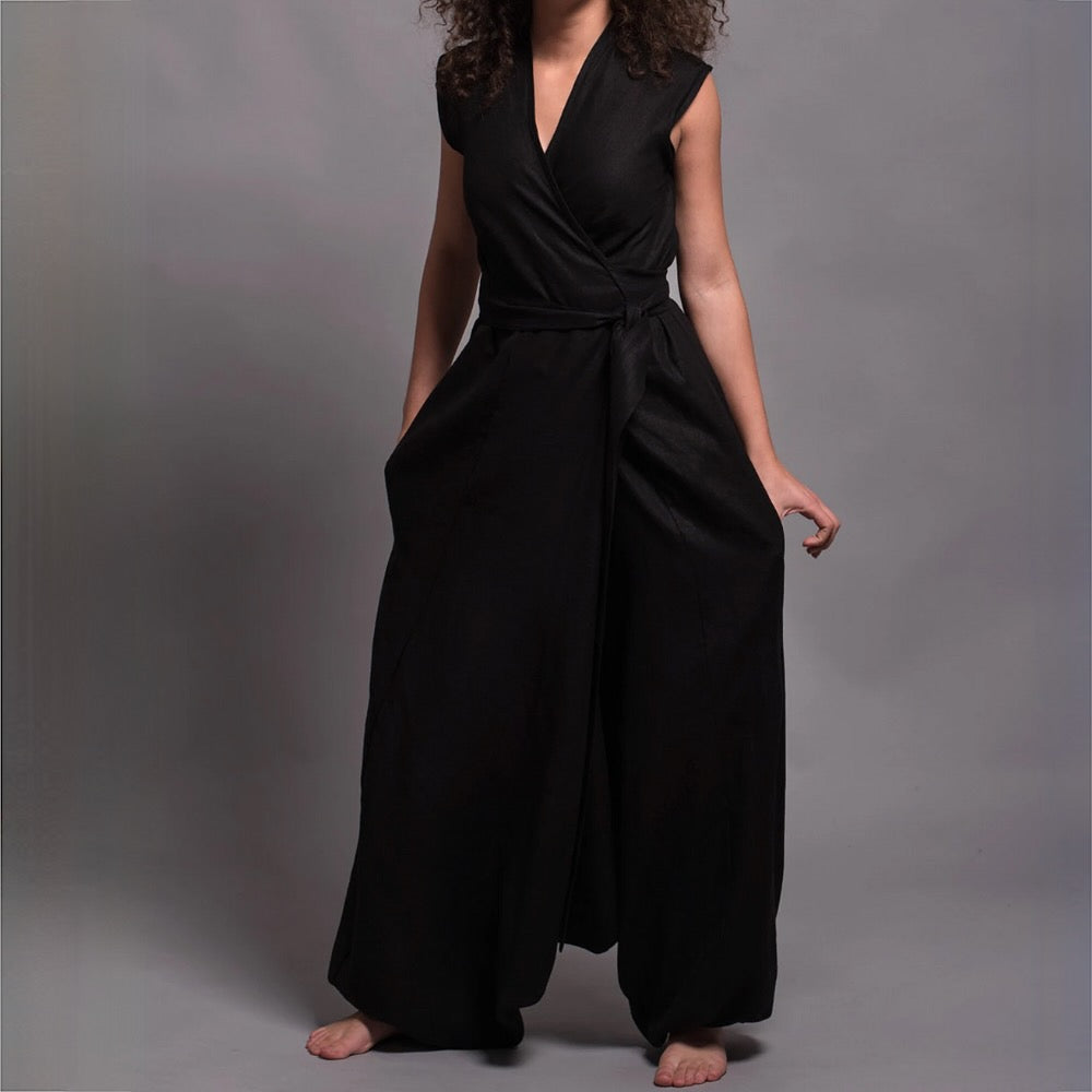 Levoire | Jumpsuit Élégant Avec Une Coupe Unique Noir