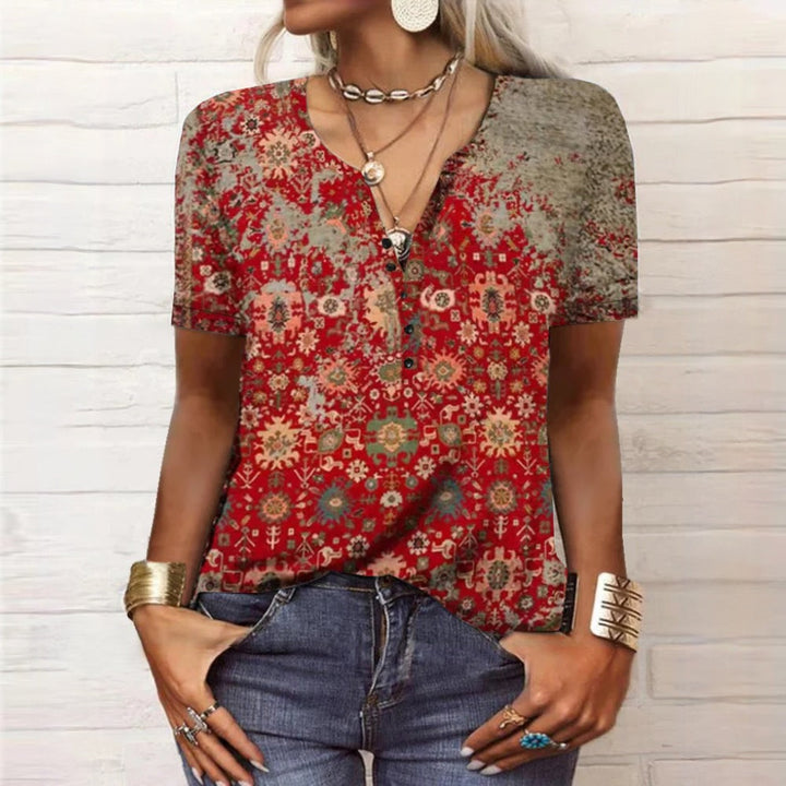 Levoire | Chemise Coton Femme Motifs Printemps Été Rot
