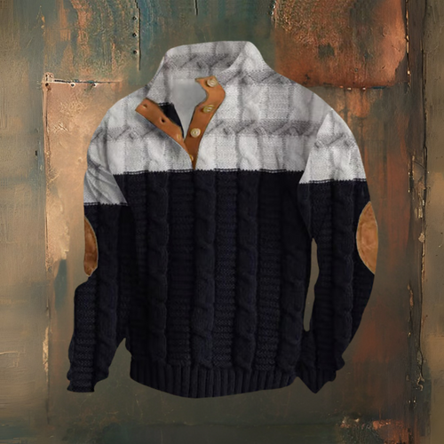 Levoire | Pull À Col Montant Au Look Western Avec Bloc De Couleur
