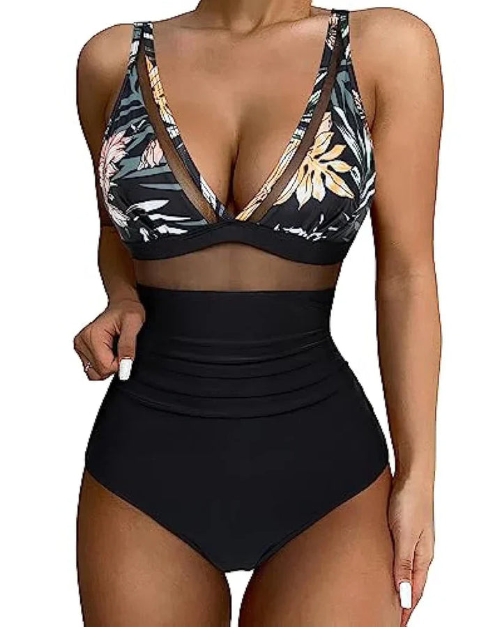 Levoire | Maillot De Bain Cove Pour Femmes Élégant, Confortable Et Soulignant Des Silhouettes Séculaires Fleurie