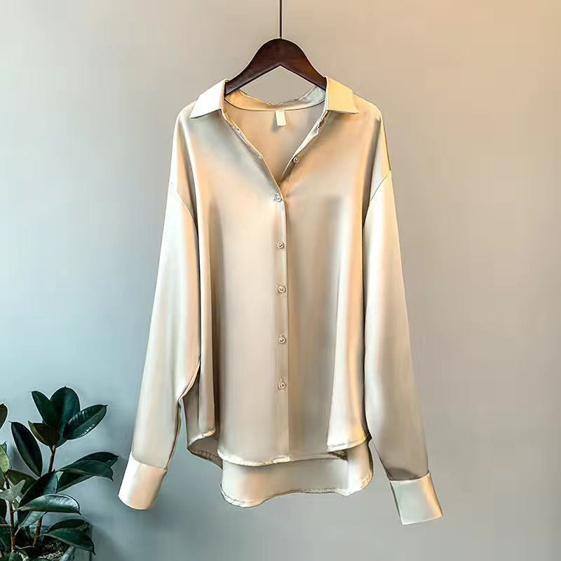 Levoire | Soie Chemises Longues Officielles Pour Femmes Braun