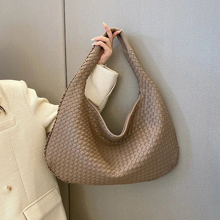 Levoire | Sac De Courses Tissé En Rouge Beige