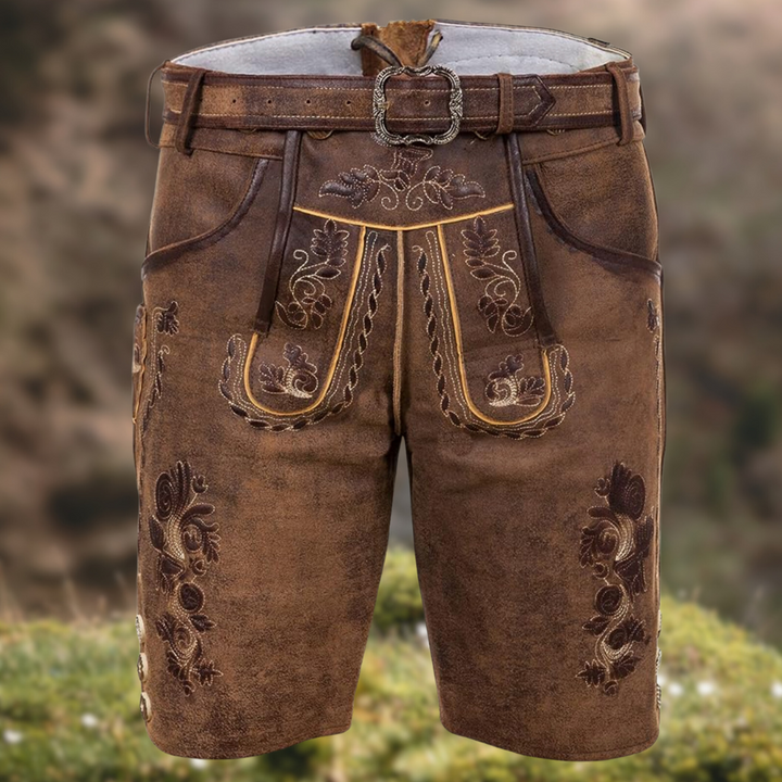 Levoire | Pantalons En Cuir Traditionnels Pour Hommes Braun