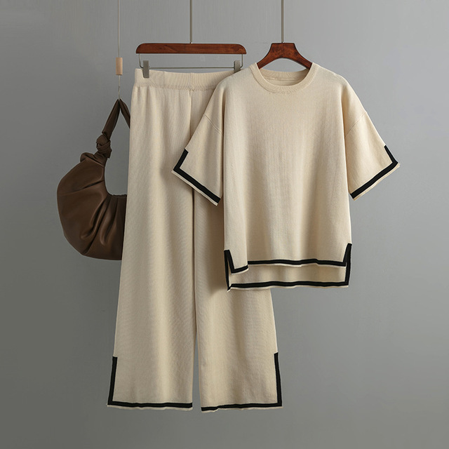 Levoire | ENSEMBLE 2 PIÈCES EN MATÉRIAU ÉLASTIQUE ET DOUX Blanc TAILLE UNIQUE POUR TOUS