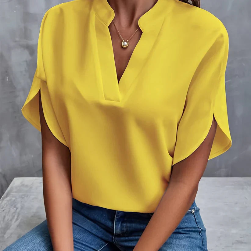 Levoire | Blouse Élégante Et Légère Pour Femmes Jaune