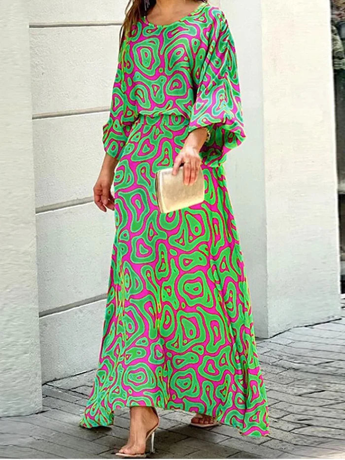 Levoire | Maxi Long Robe Vert foncé
