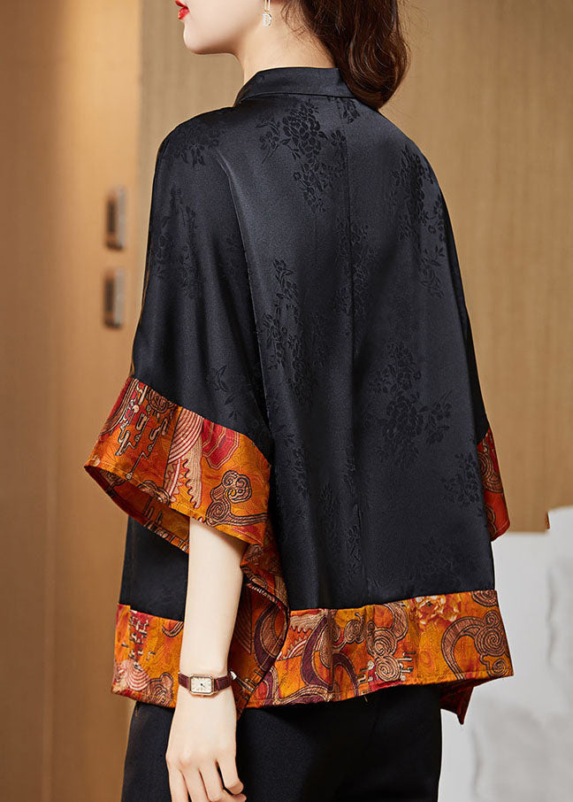Levoire | Chemise patchwork en soie