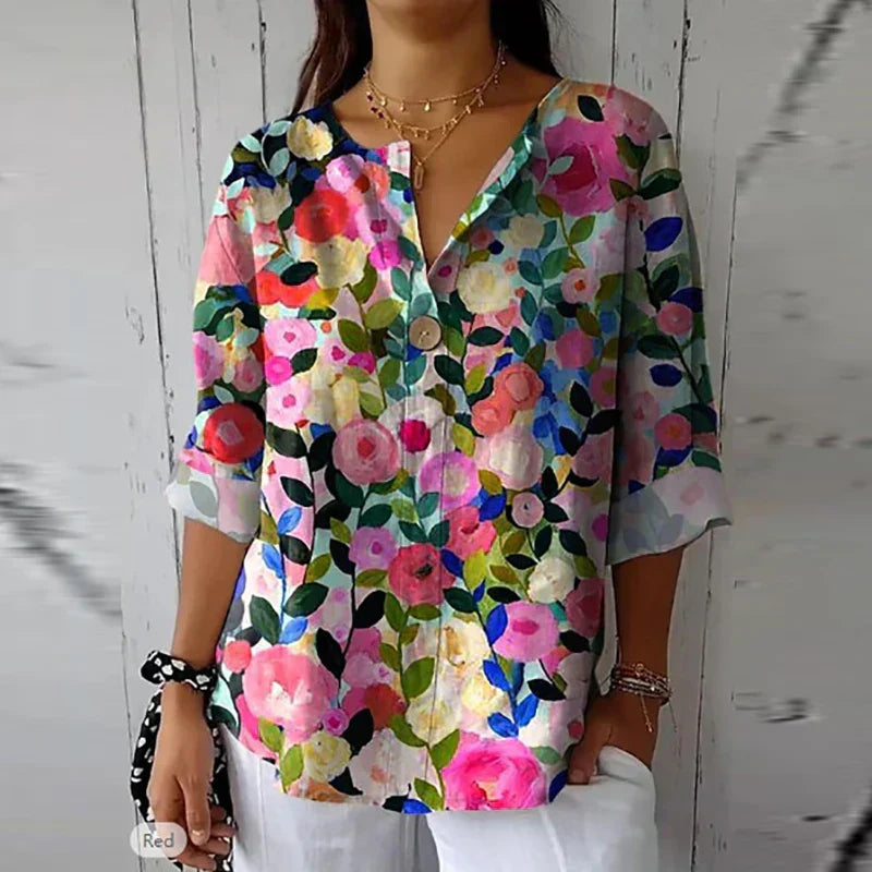 Levoire | Blouse D'Été Élégante Pour Femme Multicolore 1