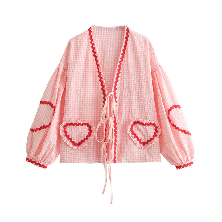 Levoire | Blouse Cœur Vintage Rosa