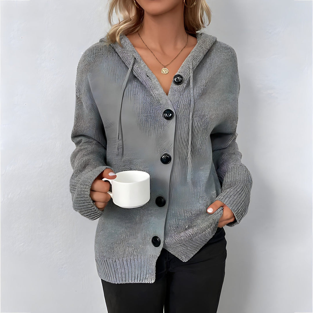 Levoire | Femmes Gilet En Tricot Avec Capuche