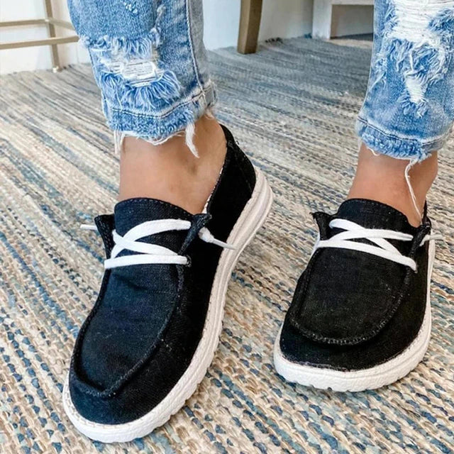 Levoire | Chaussures À Lacets Pour Femmes Noir