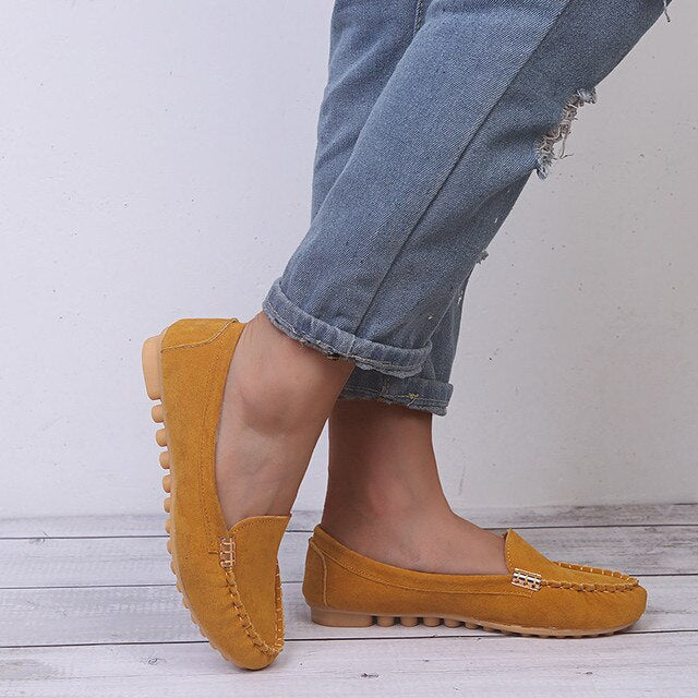 Levoire | Chaussures Plates Décontractées Pour Femmes Jaune