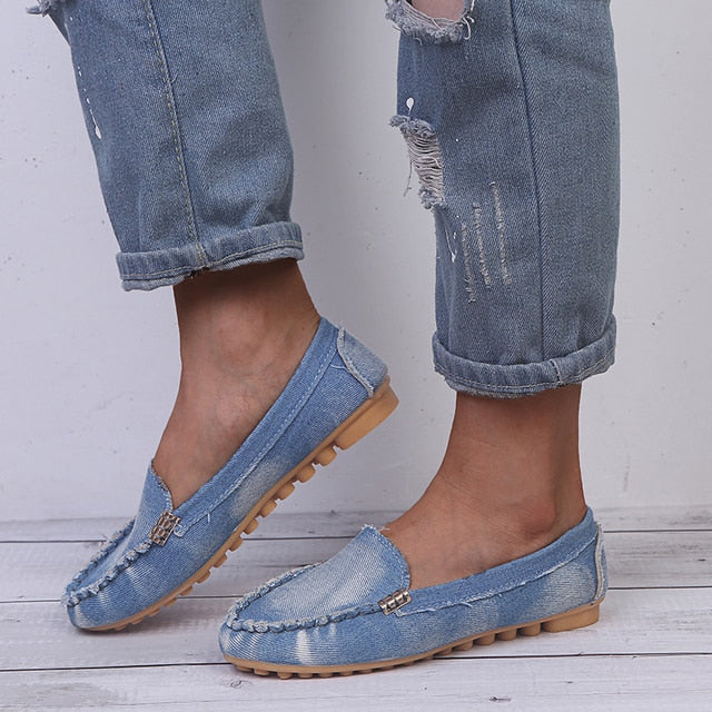 Levoire | Chaussures Plates Décontractées Pour Femmes Bleu