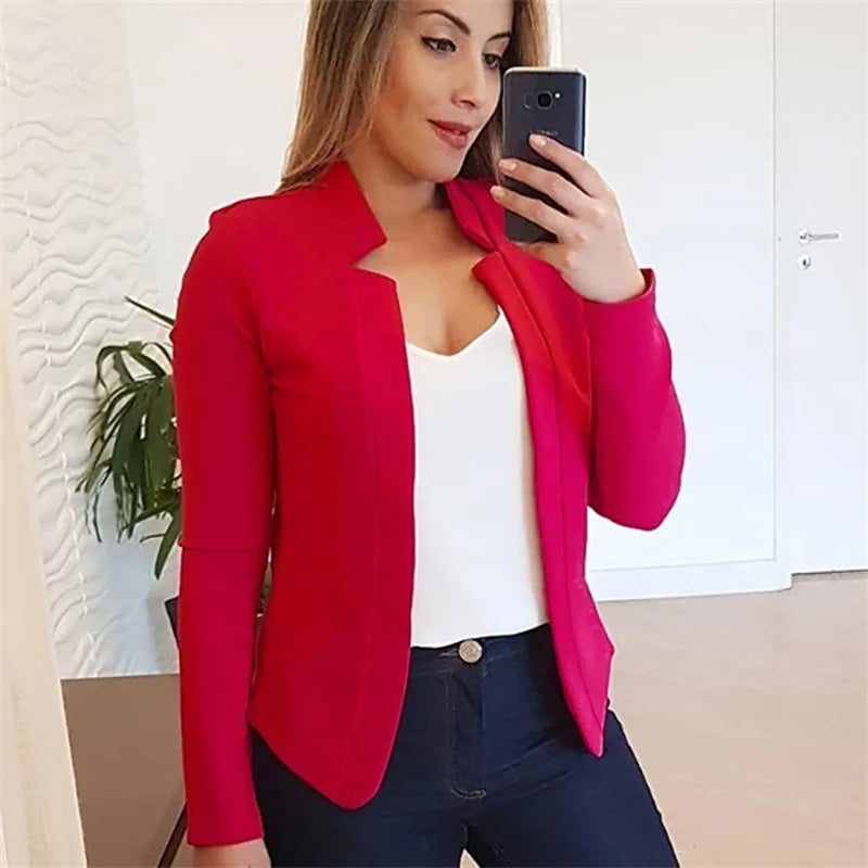 Levoire | Blazer Avec Devant Ouvert Rot