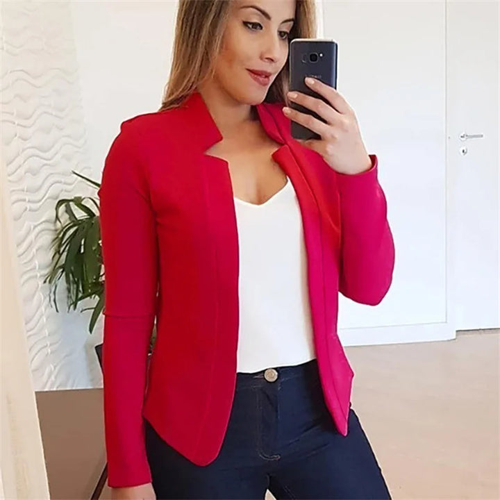Levoire | Blazer Avec Devant Ouvert Rot