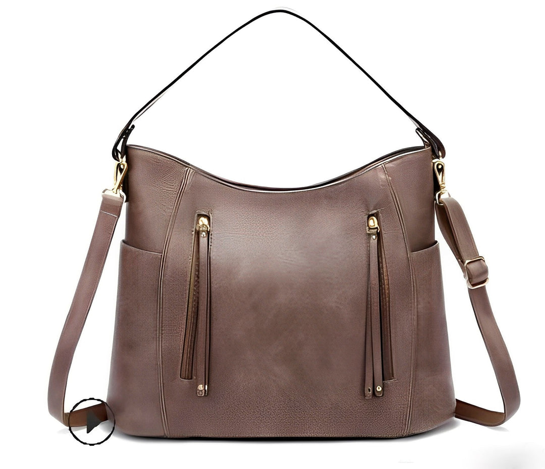 Levoire | Sac en cuir vintage avec du charme Gris