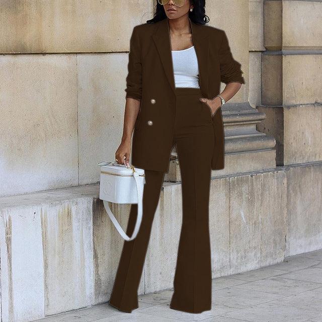 Levoire | Ensemble De Blazer Deux Pièces Braun