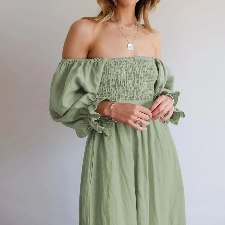 Levoire | Robe Française Avec Manches Volantes