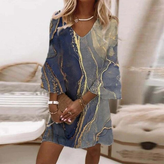 Levoire | Élégante Et Belle Robe Pour Femmes Bleu