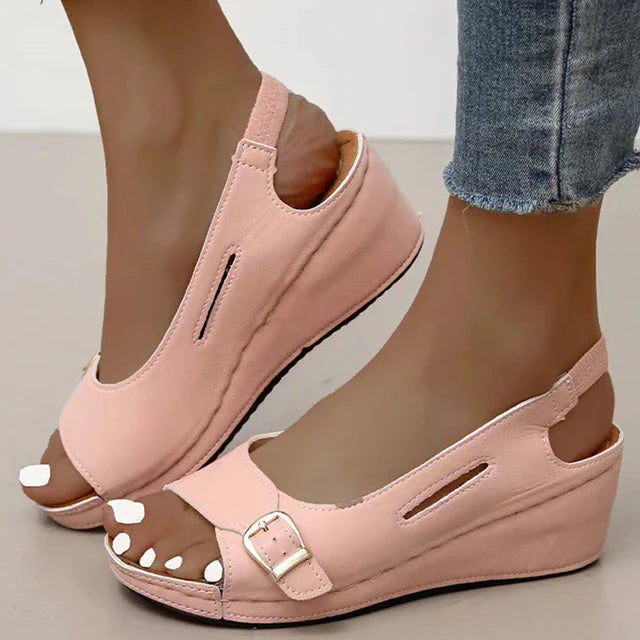 Levoire | Sandales À Boucles Pour Femmes Confortables Rosa