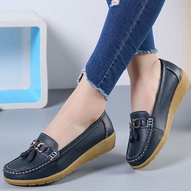 Levoire | Mocassins De Loisirs Orthopédiques Bleu foncé