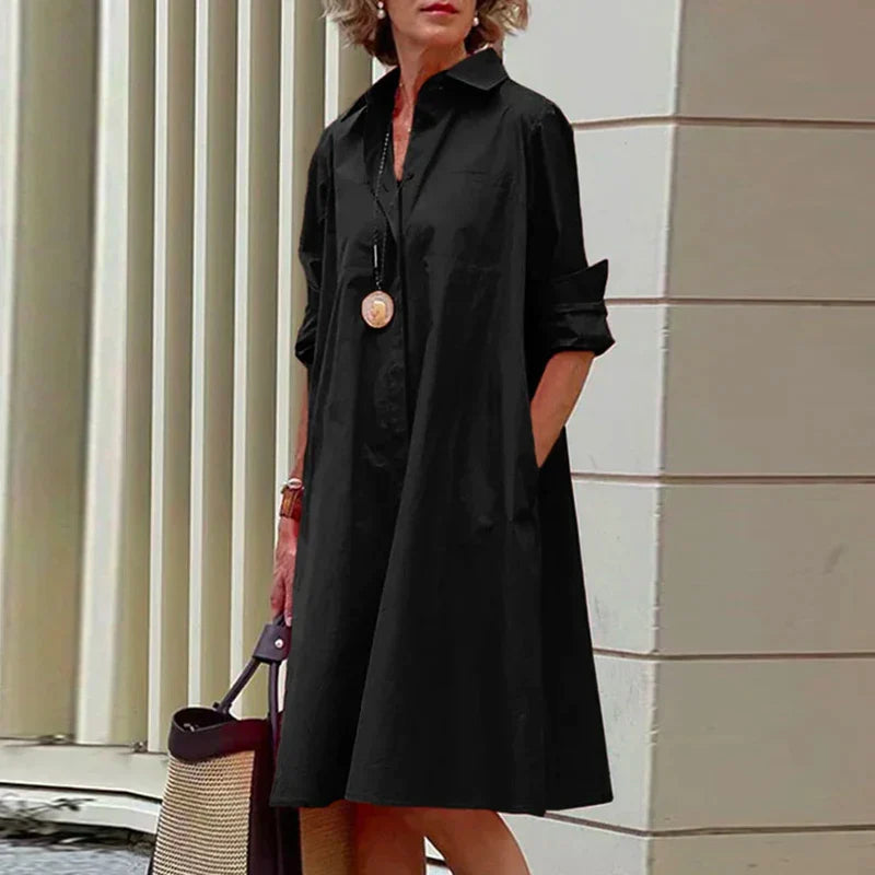 Levoire | Robe en coton élégante Noir