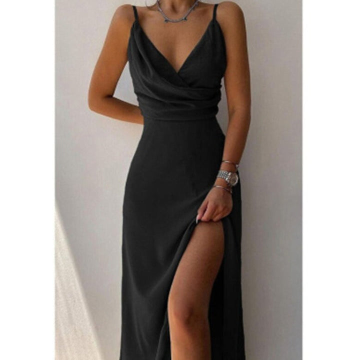 Levoire | Robe De Soirée En Satin Pour Des Soirées Élégantes Noir