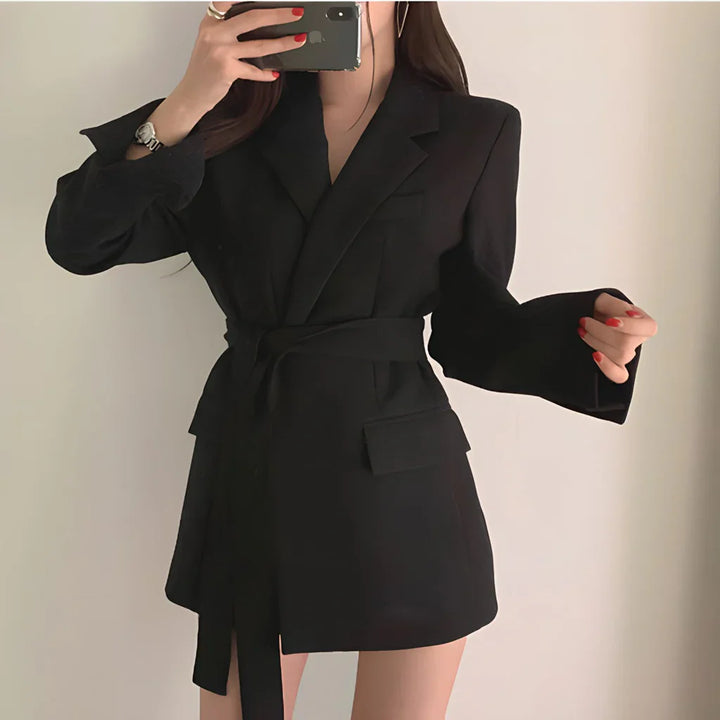 Levoire | Blazer Avec Ceinture Noir