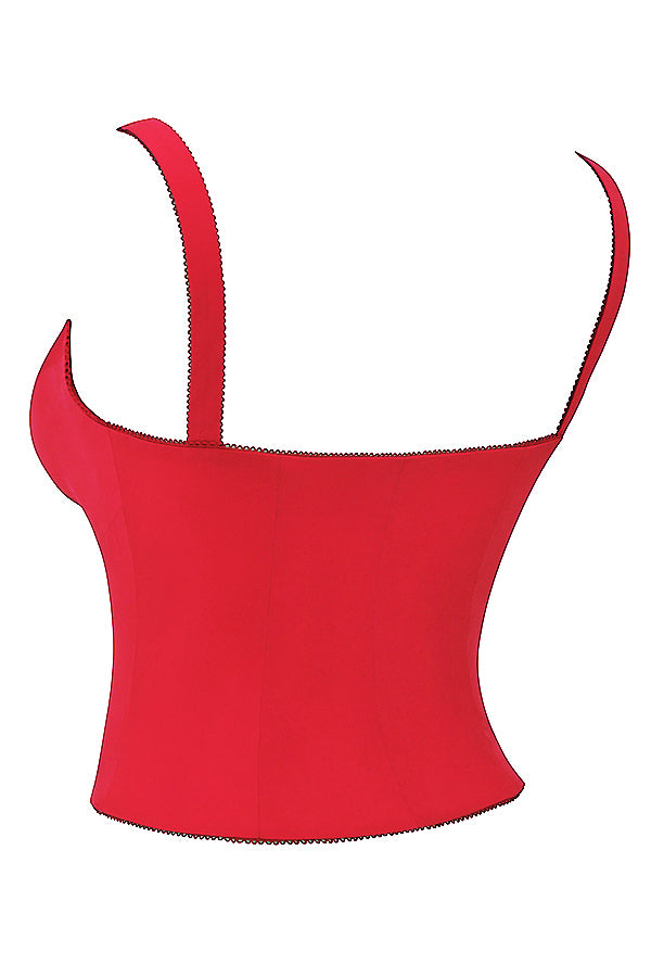 Levoire | Corset Rouge En Tulle
