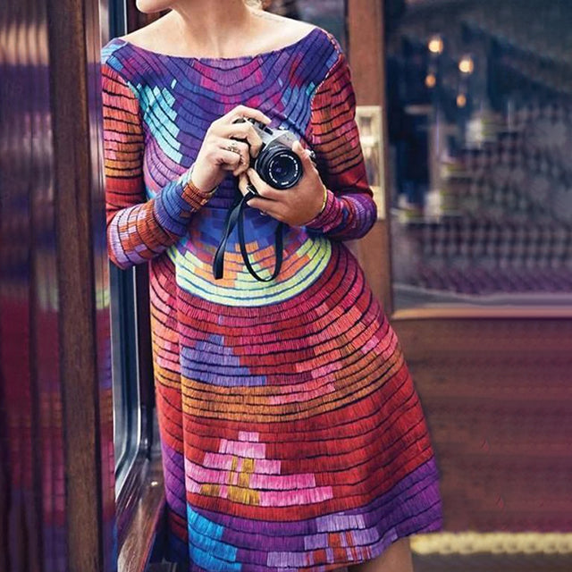 Levoire | À Imprimé Abstrait Multicolore Multicolore