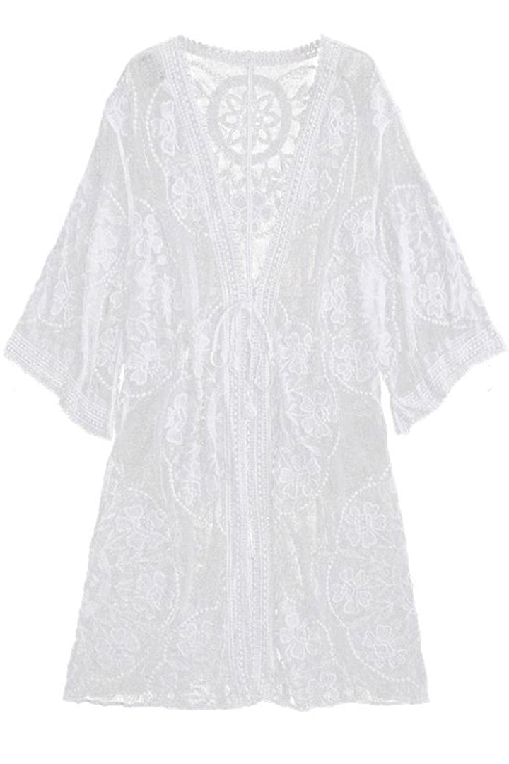 Levoire | Kimono transparent surchemise Blanc Taille unique