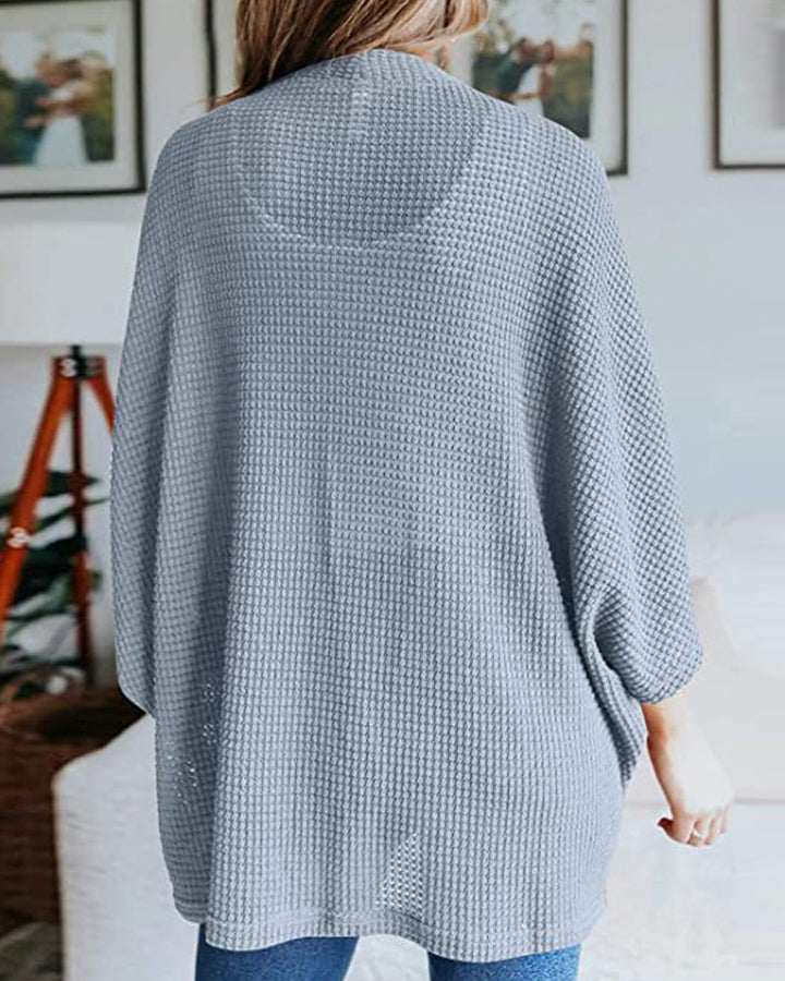 Levoire | Pull Chaud, Tricoté, Uni Gilet Avec Manches 3/4 Pour Femmes