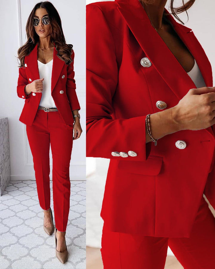 Levoire | Ensemble Deux Pièces Pour Femme - Travail Rouge