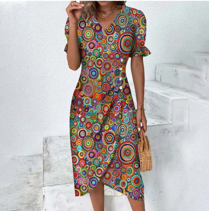 Levoire | Robe Boutonnee Raffinee Pour Un Look Mode Et Confortable Coloré
