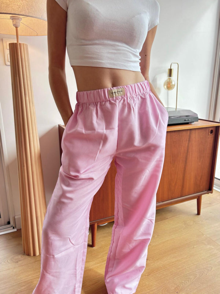 Levoire | Rosa Pantalon En Coton Rosa