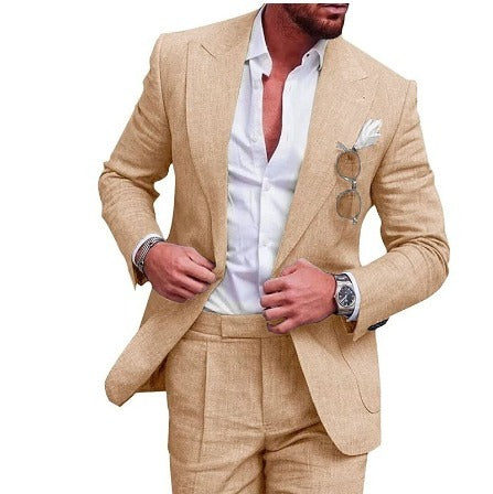 Levoire | Costume De Classe Pour Hommes Beige