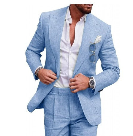 Levoire | Costume De Classe Pour Hommes Bleu