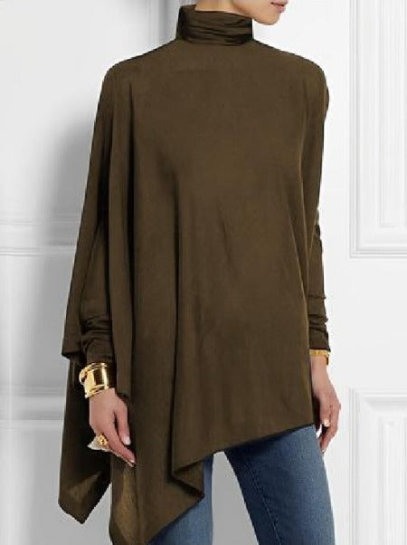Levoire | Haut asymétrique élégant Braun