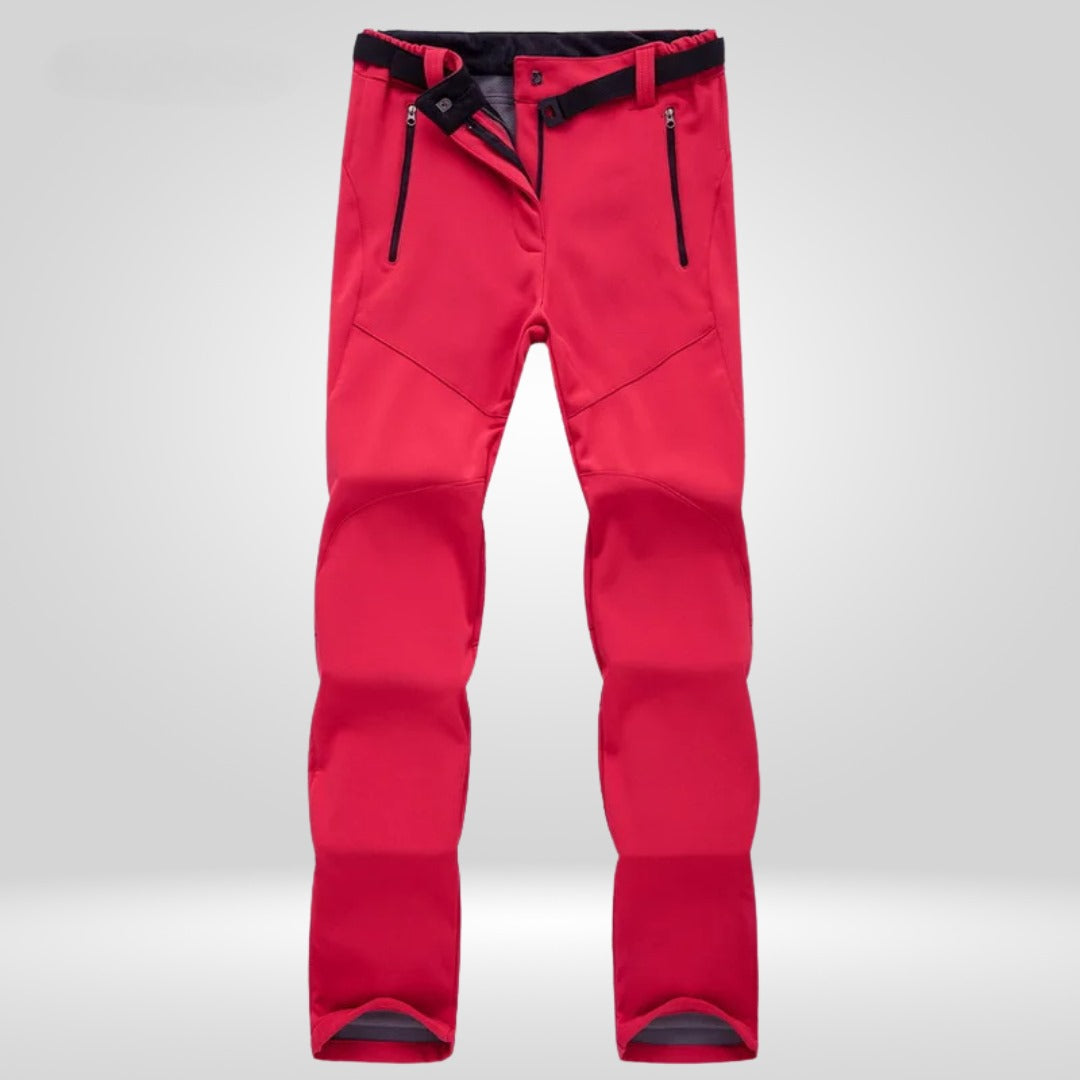 Levoire | Pantalons de randonnée imperméables avec poches zippées Rot